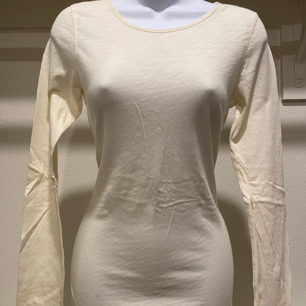 NEW Cotton Cream long-sleeve tunic top shirt medium